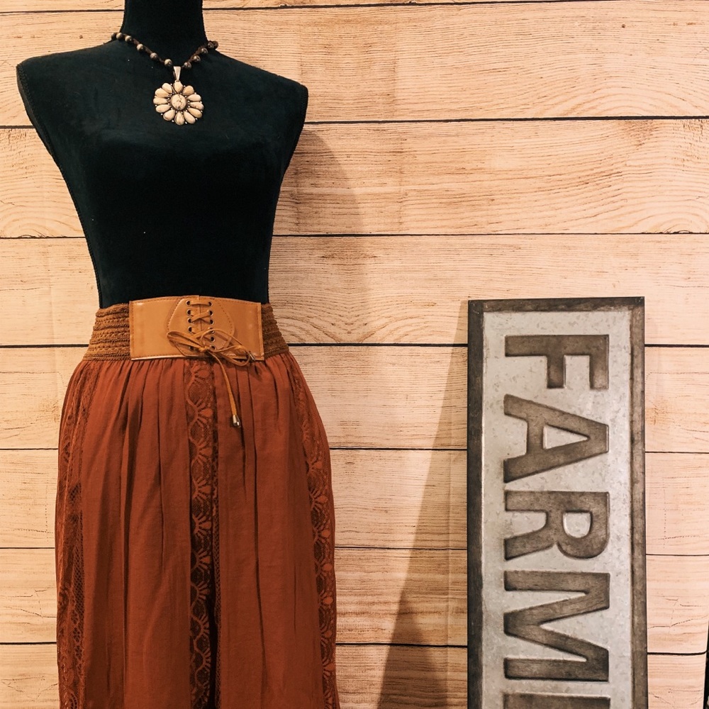 Western Maxi Skirt